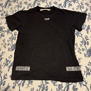 Off-White Black Tee with White Details